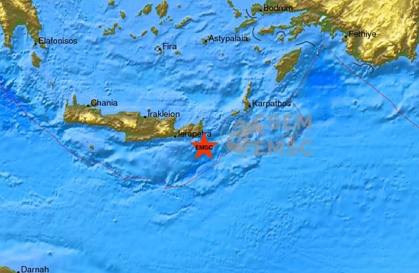 Έκτακτη Επικαιρότητα: Σεισμός 5,4 Ρίχτερ στην Κρήτη