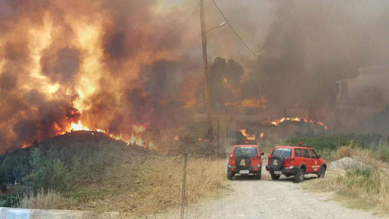 Ελλάδα: Υπό έλεγχο η μεγάλη φωτιά στη Ρόδο (βίντεο-φώτο)