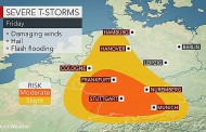 Μετεωρολογική Υπηρεσία: Προειδοποιεί για ιδιαίτερα σφοδρές καταιγίδες στη Γερμανία το Σάββατο