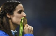 Ρίο 2016: η απονομή της Κατερίνας Στεφανίδη για το Χρυσό