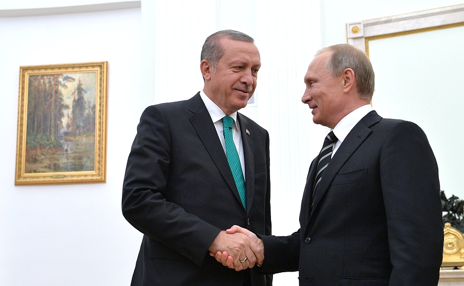 Σε φιλικό κλίμα η συνάντηση Πούτιν-Ερντογάν