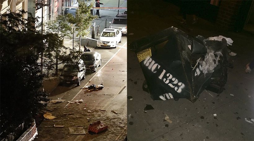 Τρόμος στη Νέα Υόρκη από εκρηκτικό μηχανισμό σε κάδο απορριμμάτων- 29 τραυματίες
