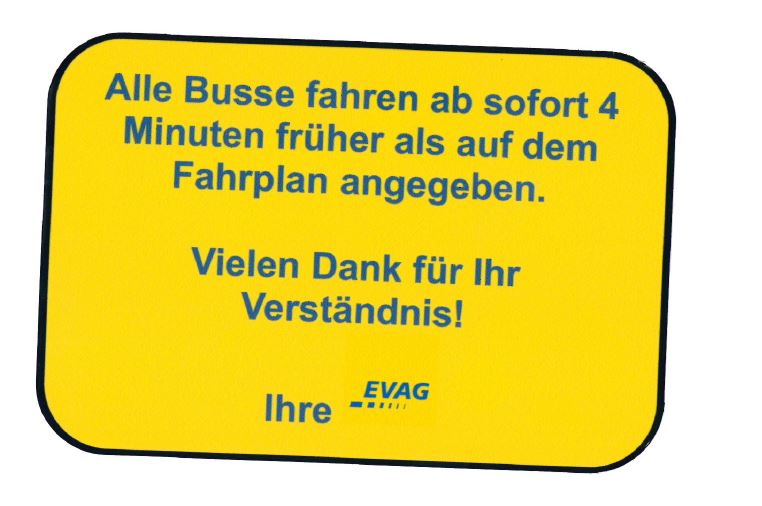 Essen: Φάρσα με διανομή ψεύτικων αυτοκολλήτων της EVAG σε στάσεις λεωφορείων