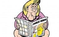 Η Μέρκελ στην... τουαλέτα διαβάζει Charlie Hebdo