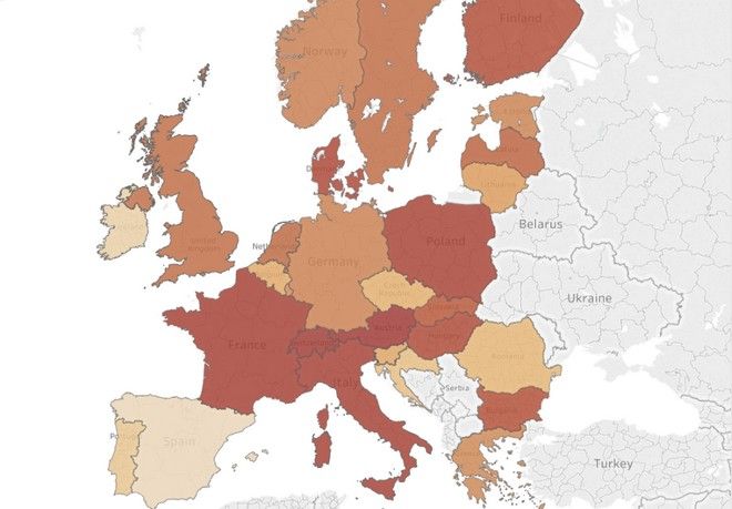 Χάρτης: Η άνοδος της ακροδεξιάς στην Ευρώπη