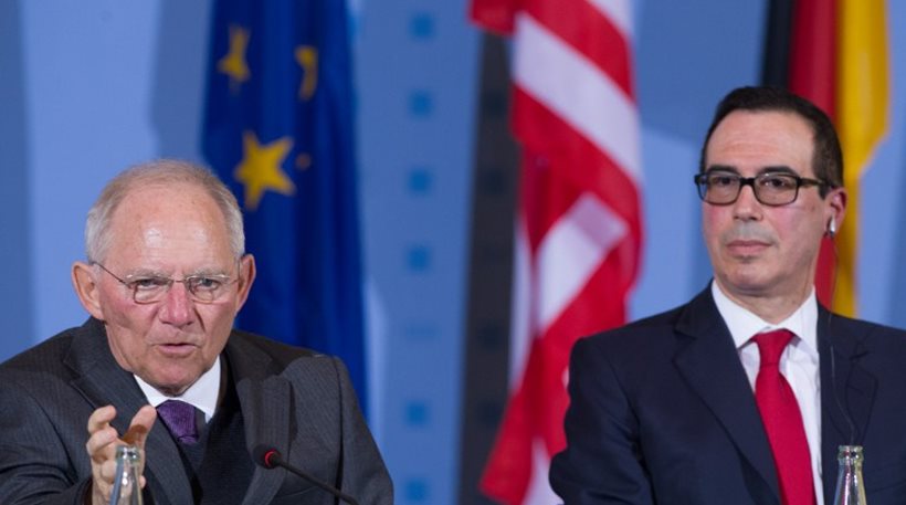 Ο Σόιμπλε ανέλυσε στον Αμερικανό ομόλογό του τα οικονομικά «προβλήματα» της Ευρώπης