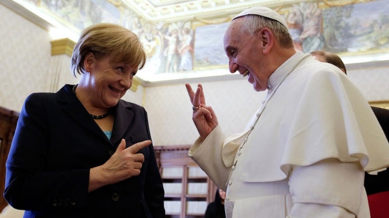 Συνάντηση Μέρκελ- πάπα Φραγκίσκου στο Βατικανό