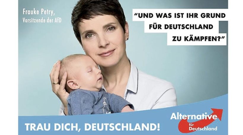 Βερολίνο: Γερμανίδα πολιτικός πόζαρε με το μόλις δύο μηνών μωρό της σε αφίσα