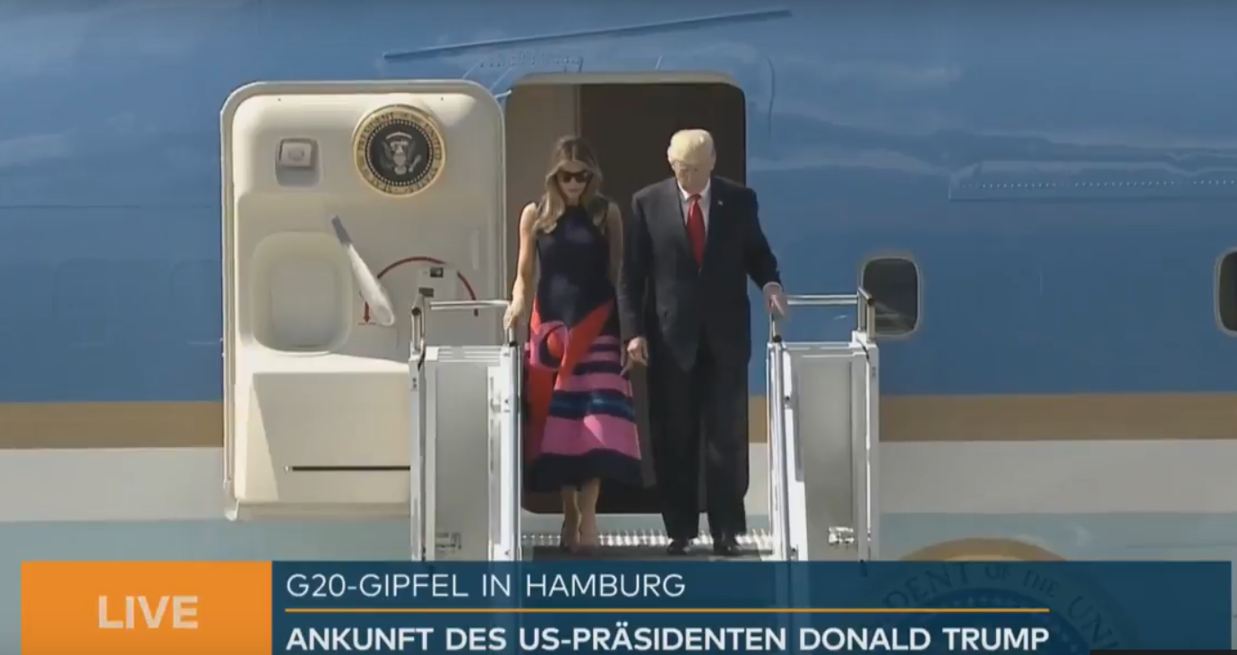 Σύνοδος κορυφής της ομάδας των G20 - Ο Ντόναλντ Τραμπ προσγειώθηκε στο Αμβούργο