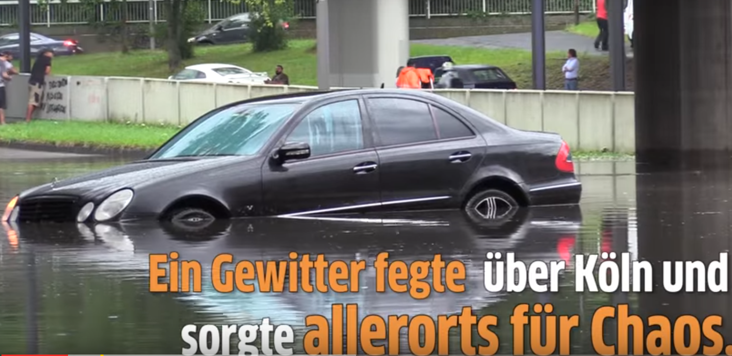 NRW: Κακοκαιρία στην περιοχή του Ρήνου με ισχυρές βροχές και καταιγίδες