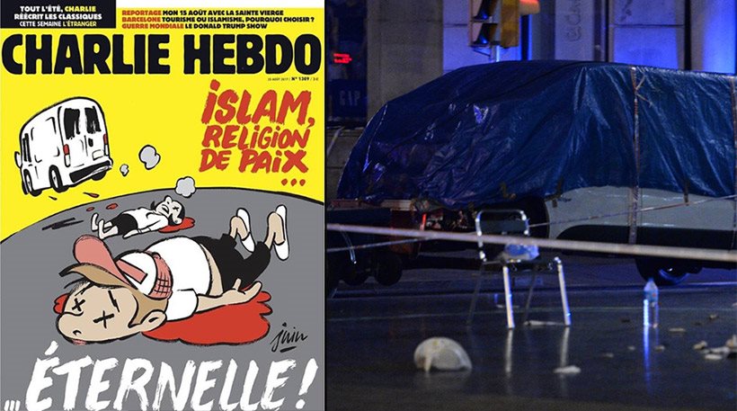 Πρωτοσέλιδο-«φωτιά» από το Charlie Hebdo: «Ισλάμ, θρησκεία της αιώνιας ειρήνης»