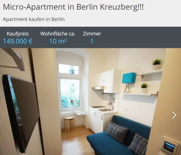 Βερολίνο: Διαμέρισμα 9,7 τ.μ. στο Kreuzberg κοστίζει 149.000 ευρώ