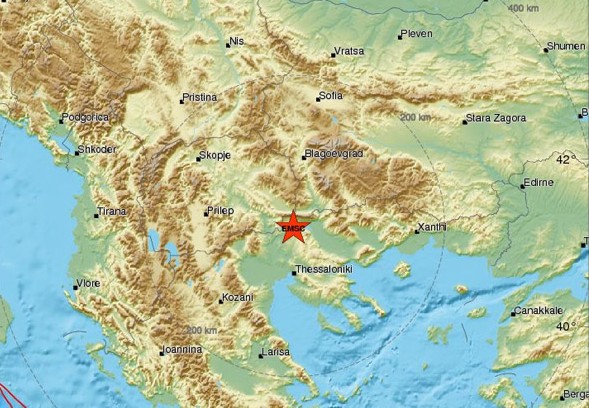Σεισμός 4,8 Ρίχτερ βόρεια του Κιλκίς - Συνεχείς δονήσεις όλη τη νύχτα