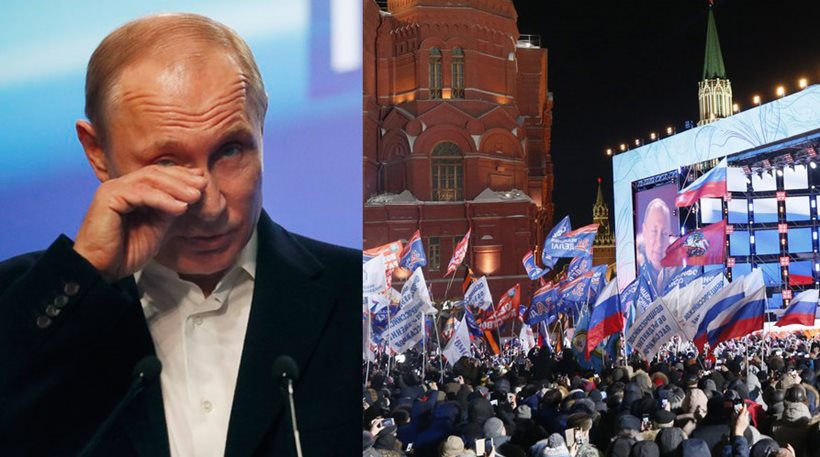 Ρωσία: Επανεκλογή Πούτιν με ποσοστό 75,5%