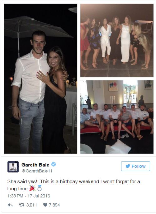 Αρραβωνιάστηκε ο σούπερ σταρ του ποδοσφαίρου Gareth Bale