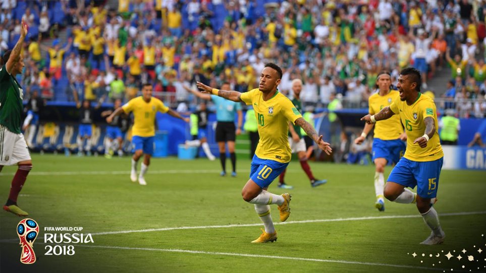 Μουντιάλ 2018 - Βραζιλία-Μεξικό 2-0: Με την σφραγίδα του Νεϊμάρ πέρασε στους «8»